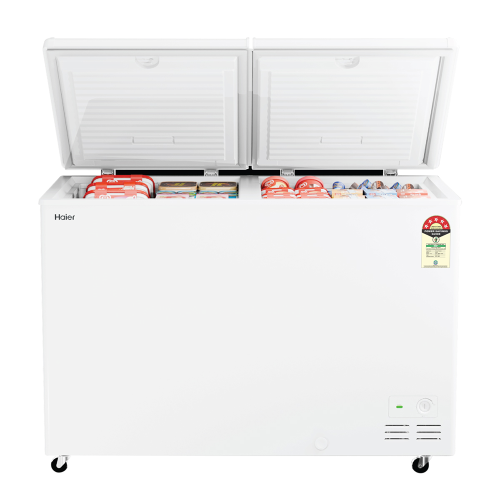 Haier 588 Ltr Double door- White Colour Convertible Hard top Freezer